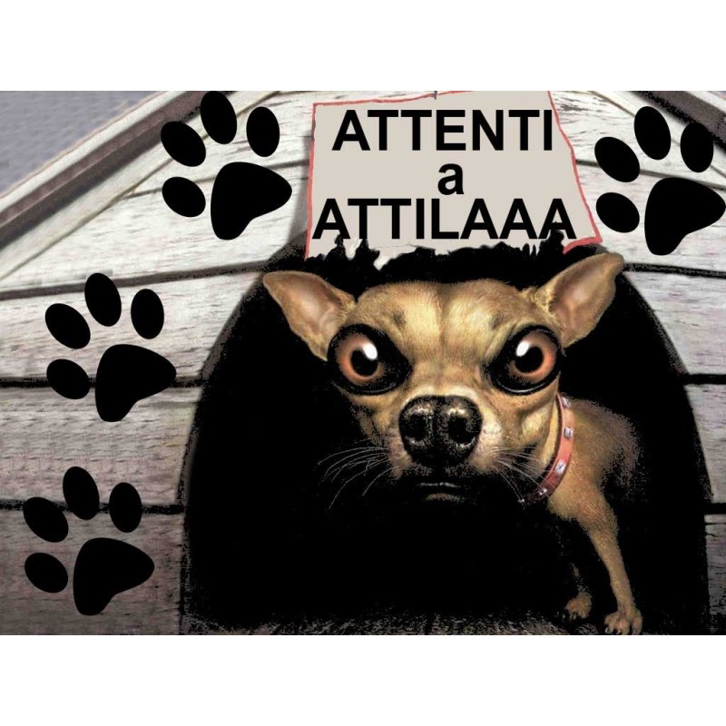 Targa Attenti al Cane Rottweiler in Alluminio – Pet's Market