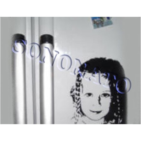 esempio realizzo dell'adesivo decorativo formato A5