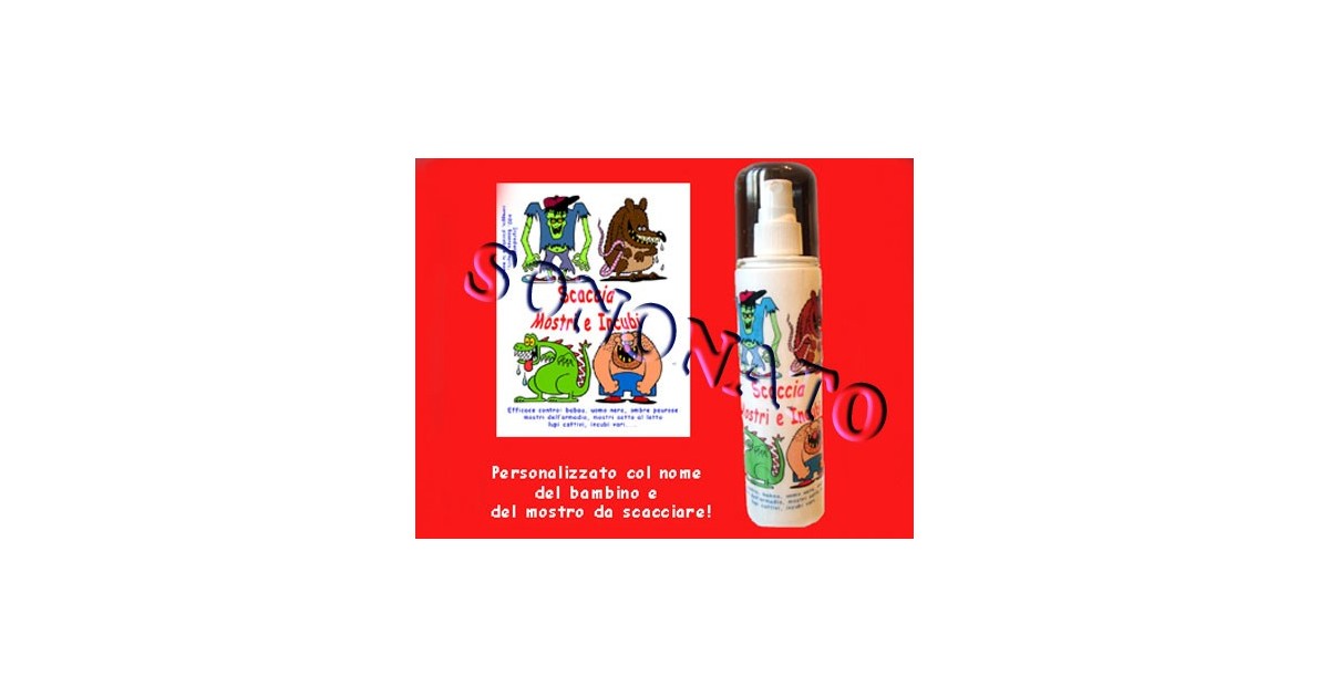 spray placebo scaccia mostri per il tuo bambino
