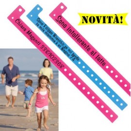 braccialetti con nome identificativi