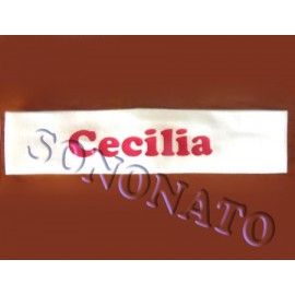 fascia con nome per capelli
