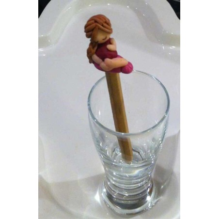 topper matita mamma con pancione