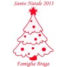 Adesivo Albero di Natale piccolo disegno vuoto
