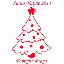 Adesivo Albero di Natale grande disegno vuoto