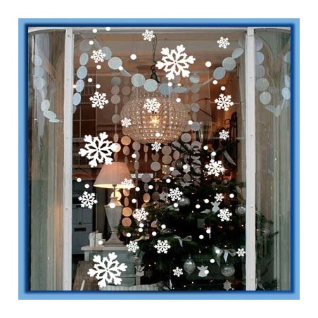 Fiocchi di Neve su Adesivo formato A3