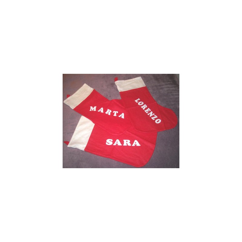 Calza della befana personalizzata con il nome Calza della befana personalizzata con il nome
