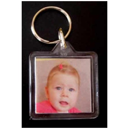 Portachiavi con due foto del tuo bimbo