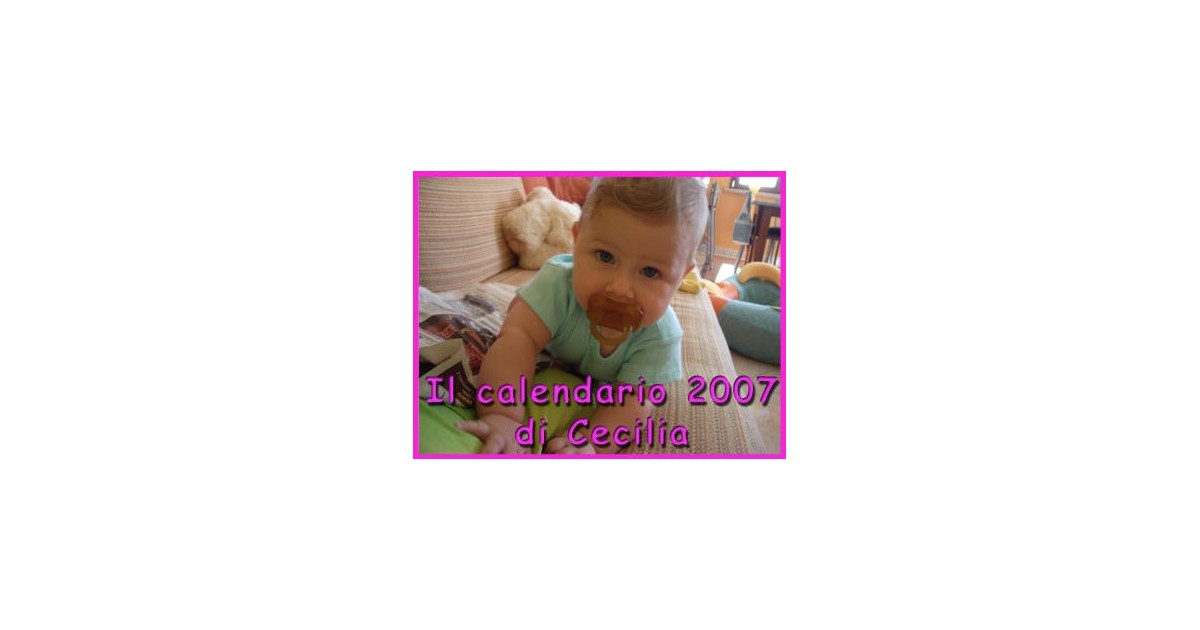 Calendario personalizzato tascabile
