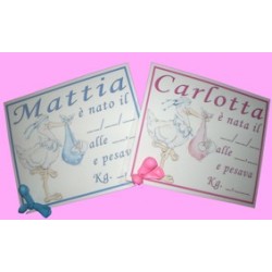 3 Cartelli Annuncio Nascita In Legno, Set Hello World Con It's A Boy E It's A Girl, 15x15 Cm, Per Baby Shower E Decorazione Camera Neonato