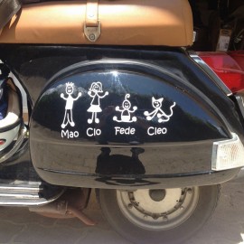 Famiglia Adesivo Bimbo Grande