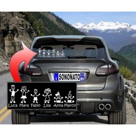 SonoNato Adesivo Famiglia Bimbo Grande