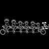 Famiglia Adesiva Bici 7 personaggi
