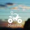 Adesivo Famiglia Bambino Quad