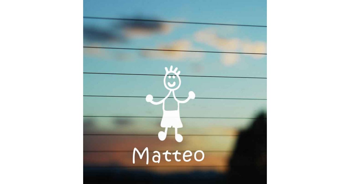Adesivo Famiglia Bambino