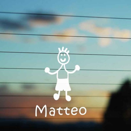 Adesivo Famiglia Bambino