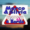 Adesivi bimba e bimbo a bordo 2 gemelli
