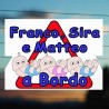 Adesivi bimbi a bordo 3 gemelli