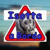 Adesivo Cane a bordo con foto