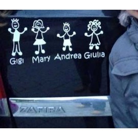 Componi la tua Famiglia e crea il tuo Adesivo personalizzato Nonna Componi la tua Famiglia e crea il tuo Adesivo personalizzato Nonna