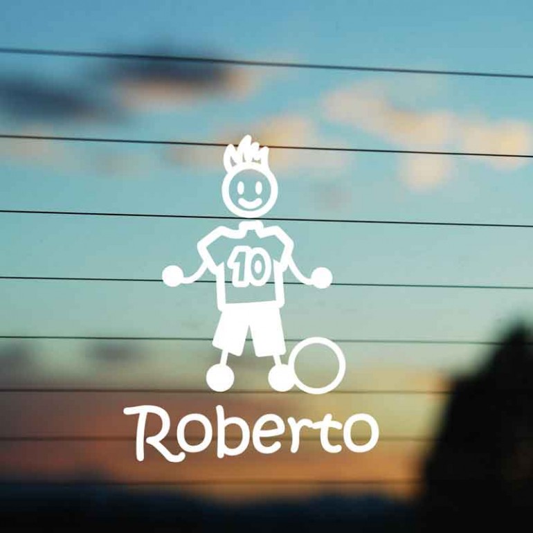 Adesivo Famiglia Bimbo Medio Calciatore 10 Adesivo Famiglia Bimbo Medio Calciatore 10