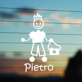 Adesivo Famiglia Bimbo Grande Fotografo con nome Adesivo Famiglia Bimbo Grande Fotografo con nome