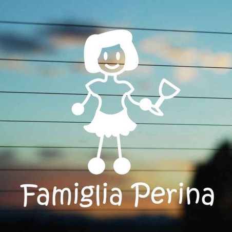 Adesivi Raccolta Differenziata Donna Vetro