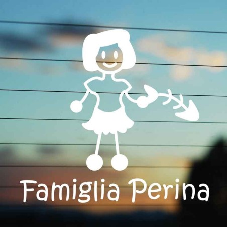 Adesivi Raccolta Differenziata Donna Umido