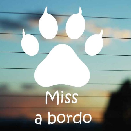 Impronta adesiva gatto