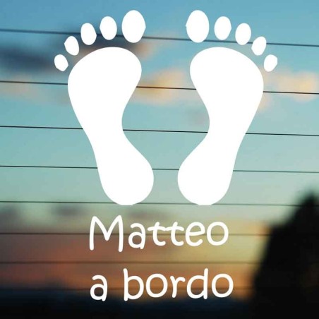 Impronta adesiva piede