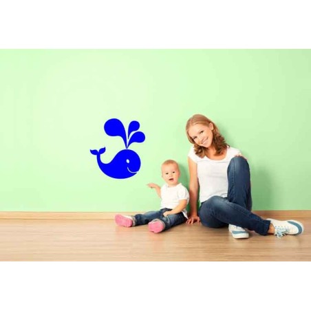 Adesivo Murale Balena