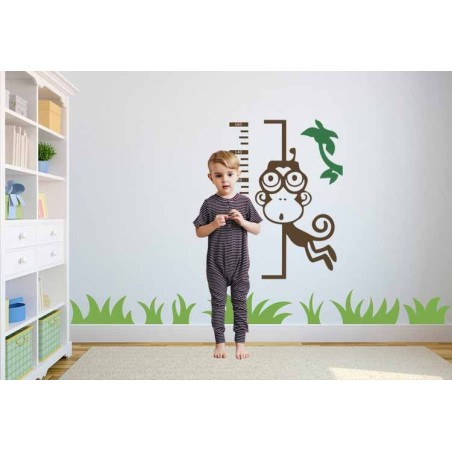 Adesivi Murali Scimmietta Metro con Bimbo
