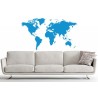 Adesivi Murali Mappa del Mondo Azzurro piccolo