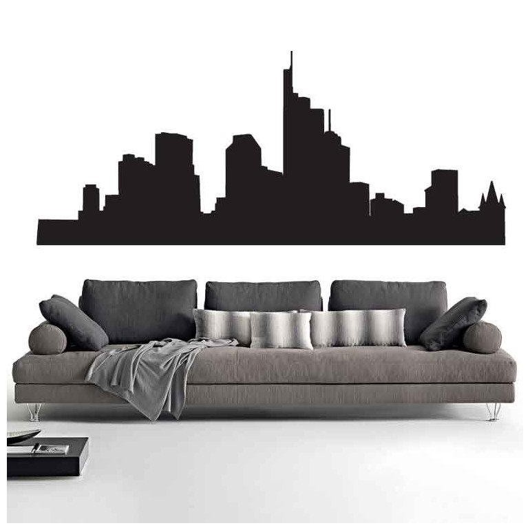 Adesivi Murali Skyline Francoforte Adesivi Murali Skyline Francoforte