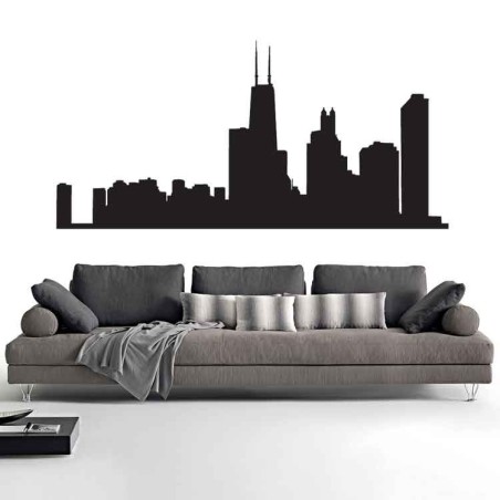 Adesivi Murali Skyline Chicago