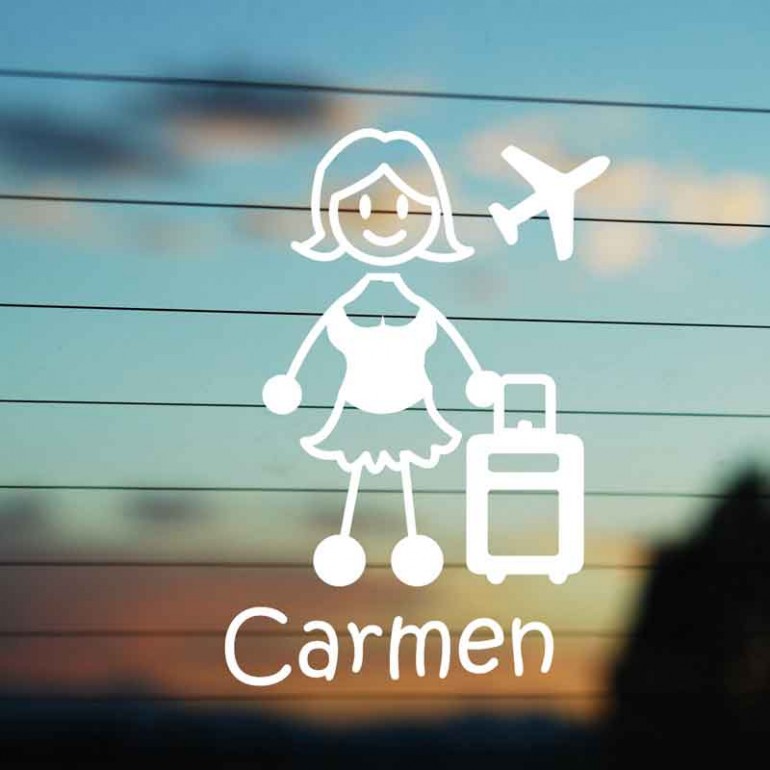 Adesivo Famiglia Mamma Viaggio Adesivo Famiglia Mamma Viaggio