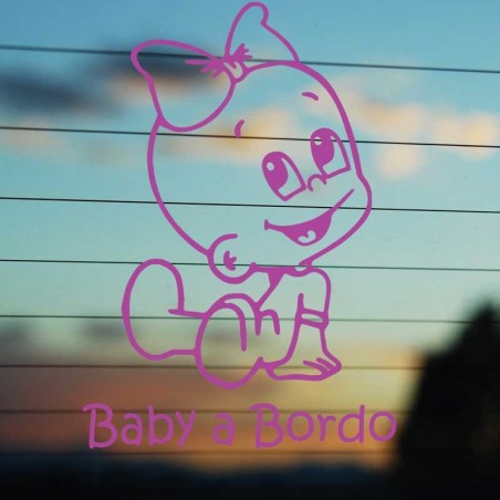 Bimbo a  bordo fuxia