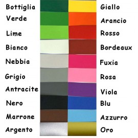 Tabella Colori Adesivi Murali nuvolette con nome