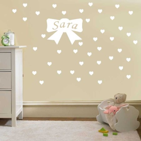 Adesivi murali pioggia di cuori