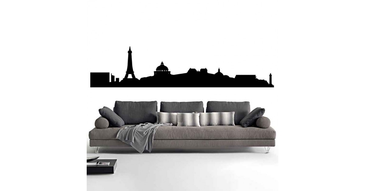 Adesivi Murali Skyline Parigi piccolo