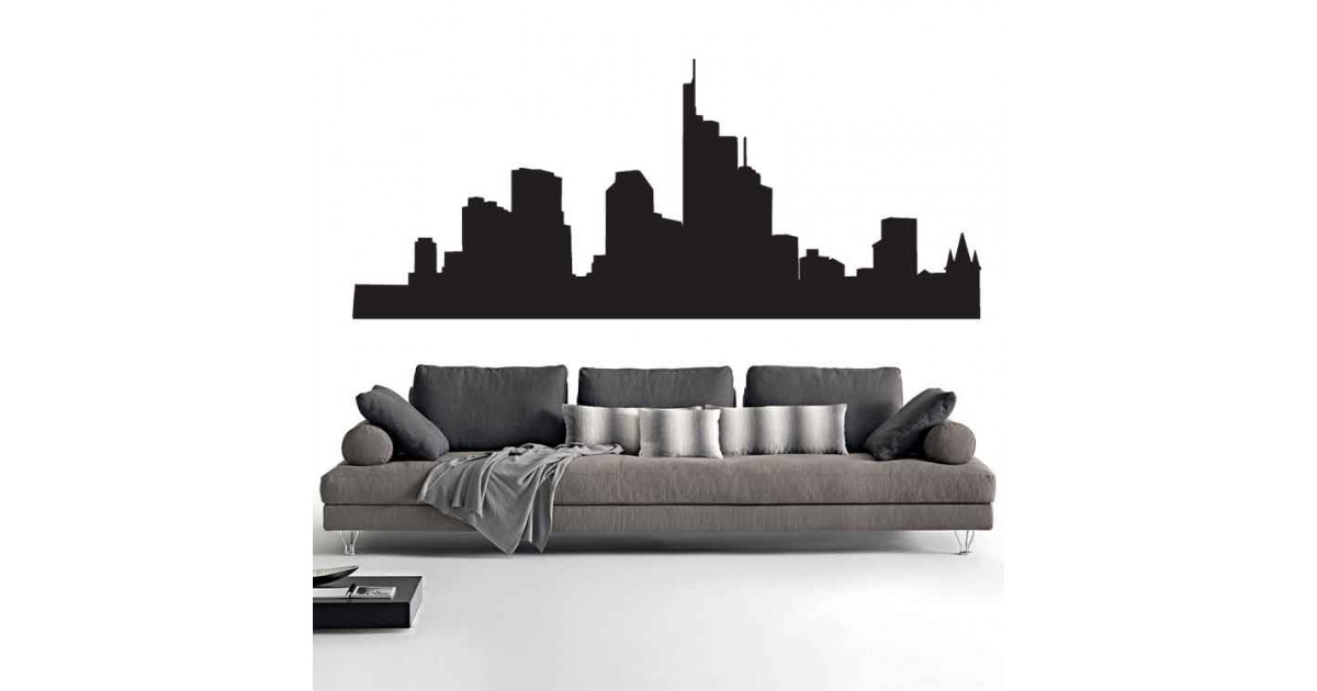 Adesivi Murali Skyline Francoforte piccolo
