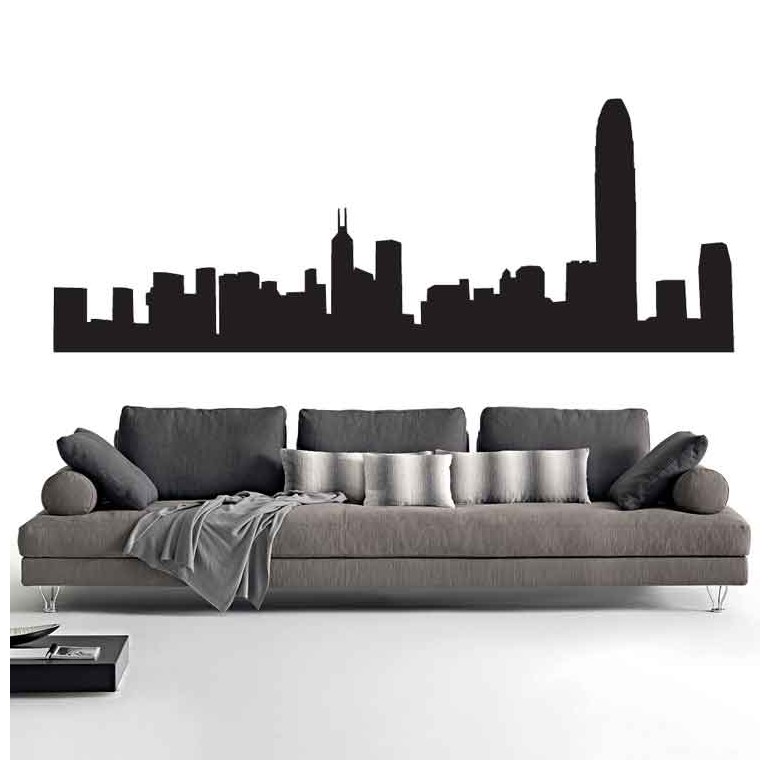 Adesivi Murali Skyline Hong Kong piccolo Adesivi Murali Skyline Hong Kong piccolo