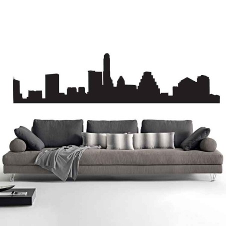 Adesivi Murali Skyline Austin piccolo