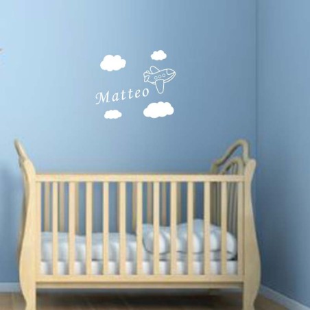 Adesivo Murale Aereo piccolo