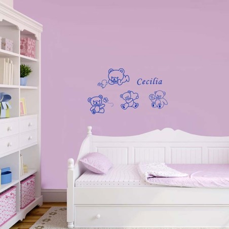 Adesivi Murali Orsetti piccoli