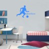 Adesivo Murale giocatore calcio con nome piccolo
