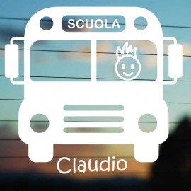 Adesivo Famiglia Papà Autista con nome