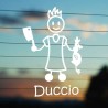 Adesivo Famiglia Papà Macellaio con nome