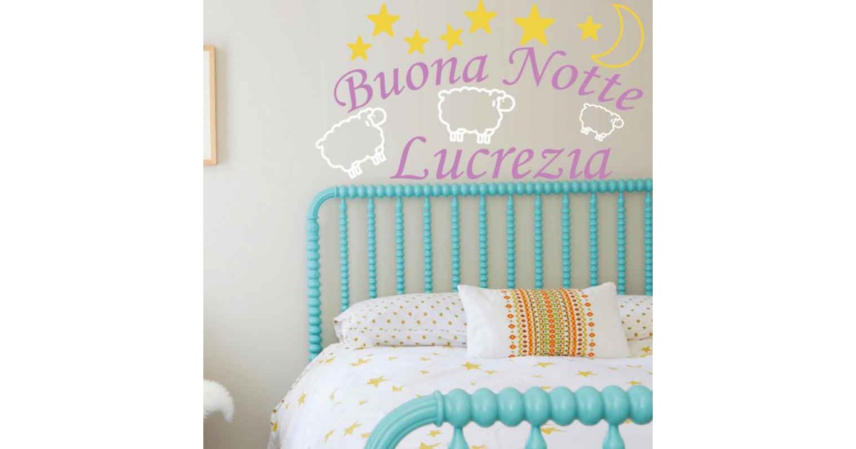 Adesivi Murali Pecorelle buona notte