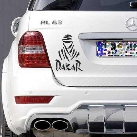 Adesivo logo dakar auto bianca