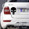Adesivo logo Punisher auto bianca